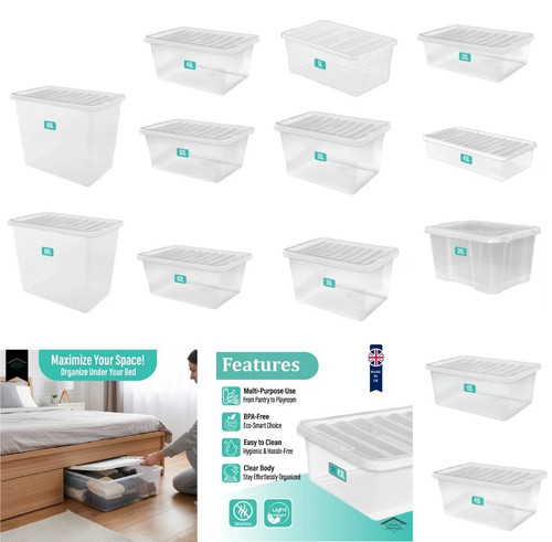 Stackable clear plastic - clear,