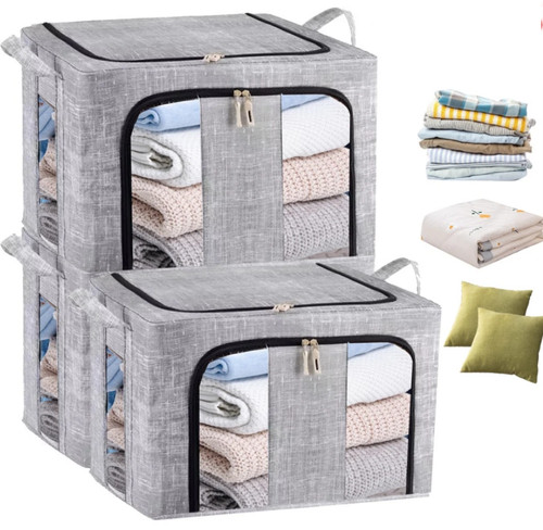 3pcs 66l folding storage - folding,