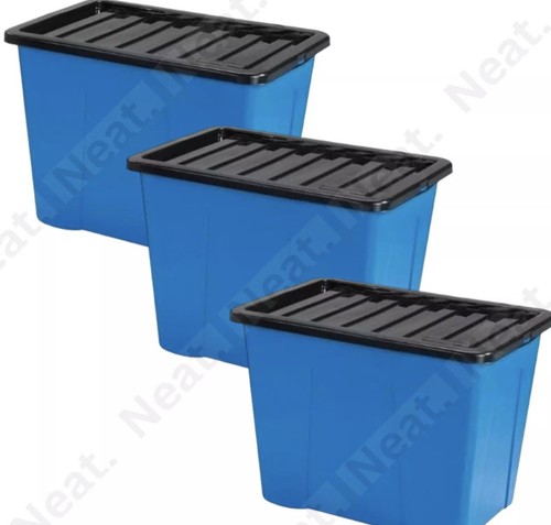 Plastic storage box - storage, blue