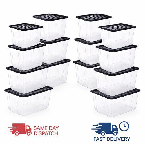 Clear plastic storage - plastic,