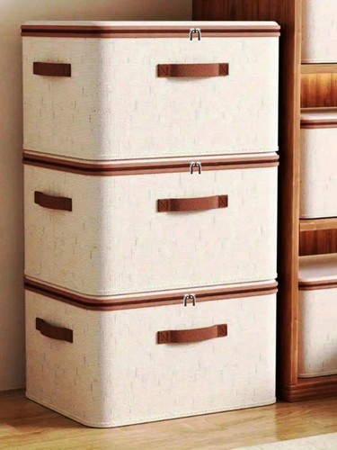 Foldable fabric storage box - foldable,