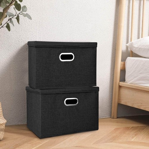 2pcs foldable storage box with - foldable,