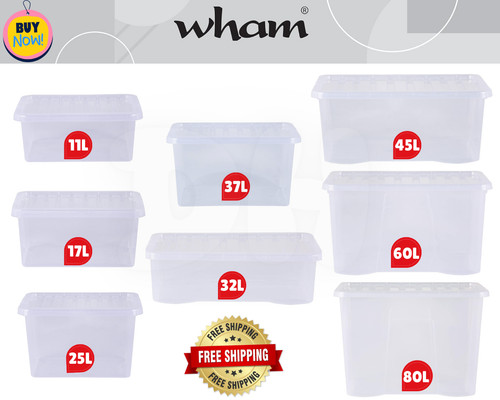 Wham plastic storage boxes - wham,