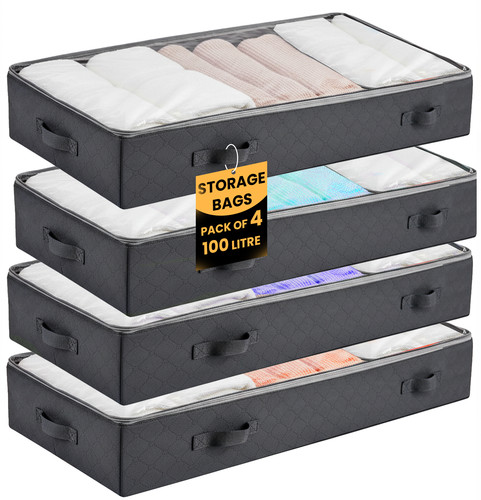 Under bed storage organisers - bed,