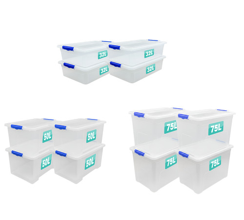 Set plastic storage boxes - set,