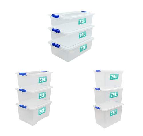 Set plastic storage - of,