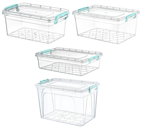 Clear plastic storage box lid - storage,