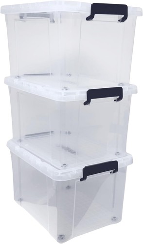 Clear plastic storage - plastic, box