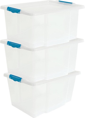 Clear plastic storage - storage, box