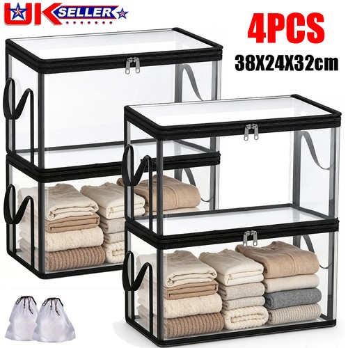 4pcs transparent clear - transparent, storage