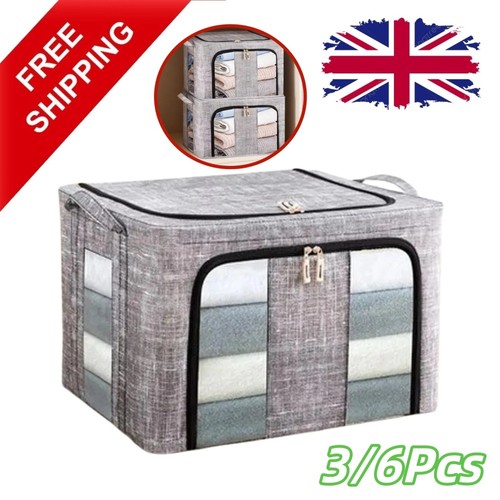 6pcs 66l folding storage - folding,