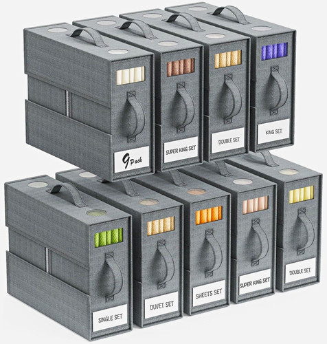 Grey fabric foldable - foldable, storage
