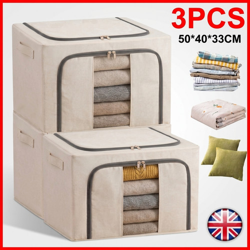 3pcs 66l folding storage - 66l,