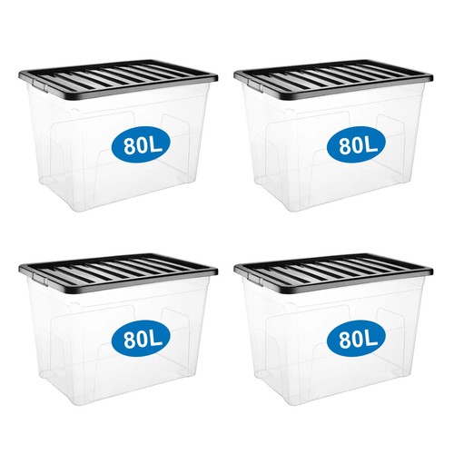 80l clear plastic storage - 4,