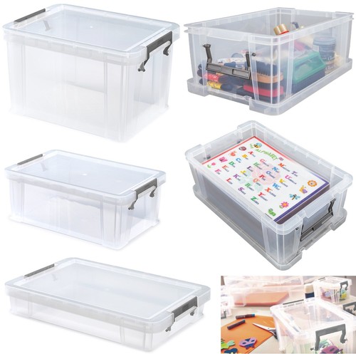 Plastic storage boxes clear - boxes,