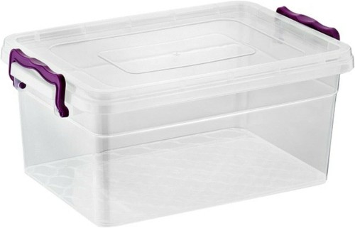 Clear storage box plastic - plastic, clip