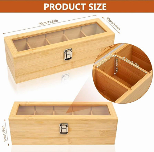 Bamboo storage box 10 x - x,