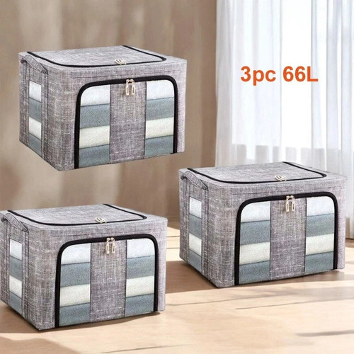 3pcs 66l folding storage - 3pcs,