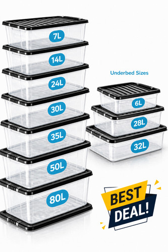Plastic storage boxes with - boxes,