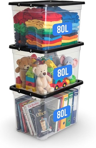 80l plastic storage boxes - storage,