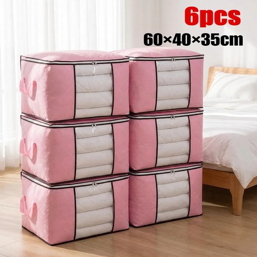 6pcs 90l folding storage box - storage,